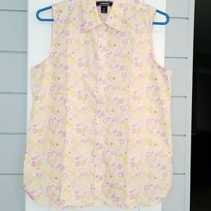 Lands End Sleeveless Shirt Size S